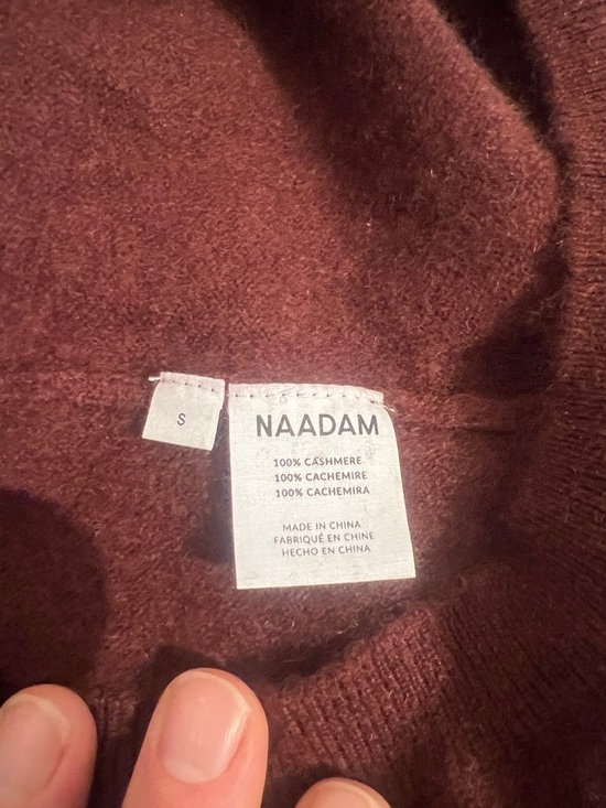 NAADAM Super Fine Cashmere Sleeveless Turtleneck Tank in Plum, Women’s Small - Picture 8 of 12